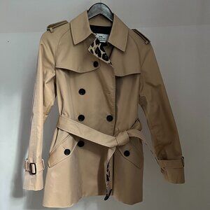 Tan Coach Trench Coat